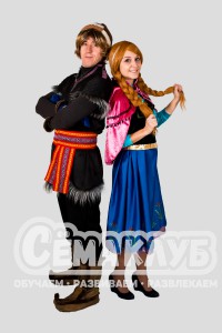 Кристофф и Анна из мультфильма «Холодное сердце»